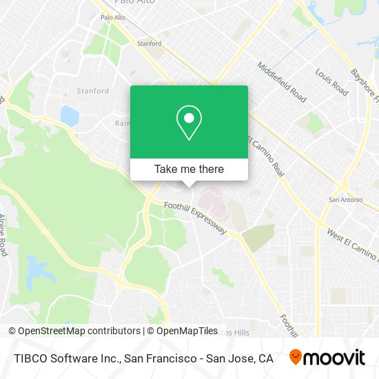 TIBCO Software Inc. map
