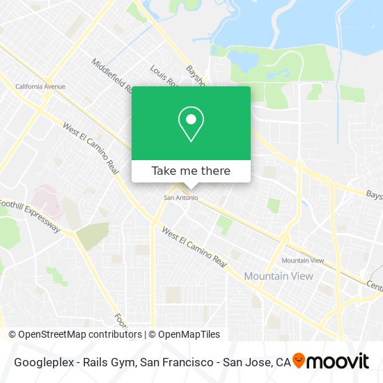 Mapa de Googleplex - Rails Gym