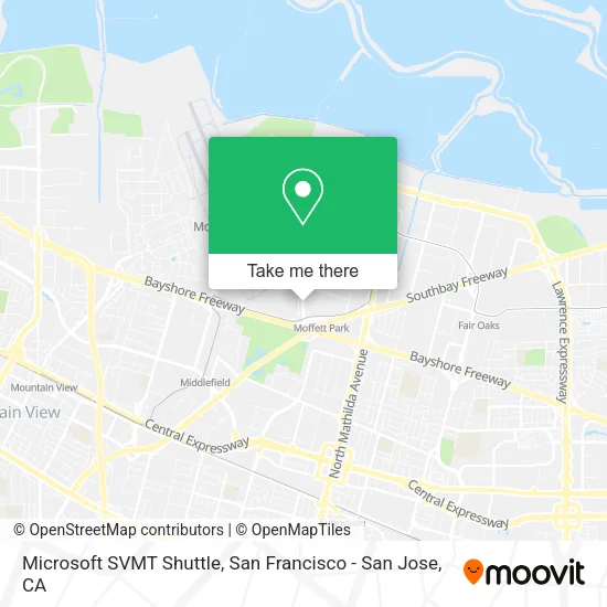 Mapa de Microsoft SVMT Shuttle