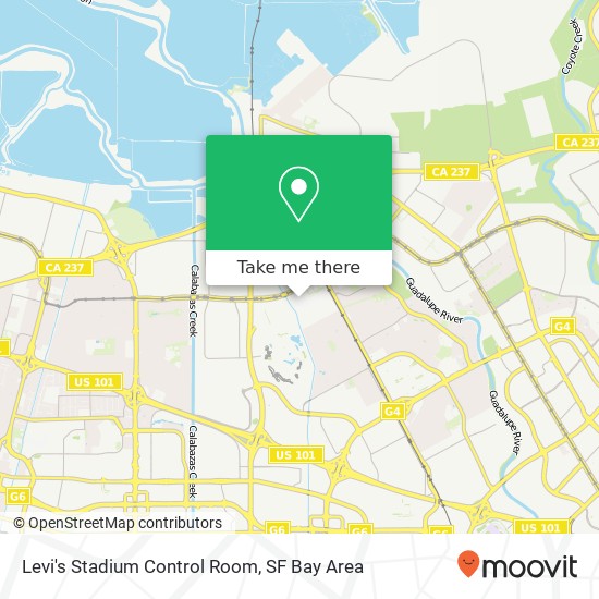 Levi's Stadium Control Room map