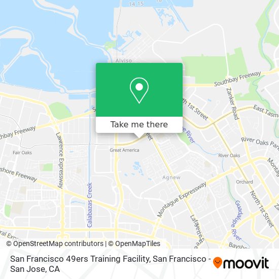 Mapa de San Francisco 49ers Training Facility