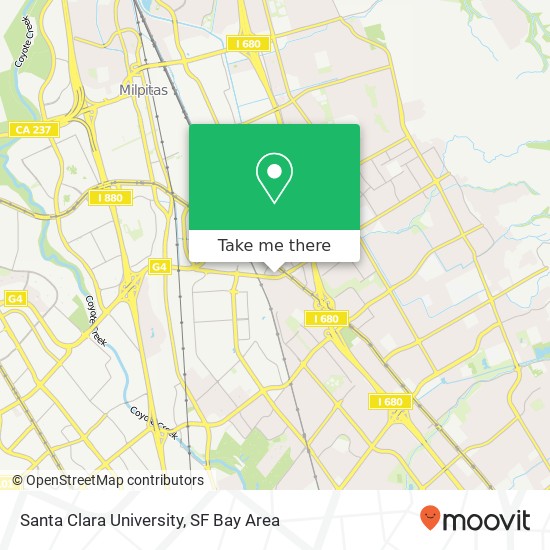 Santa Clara University map