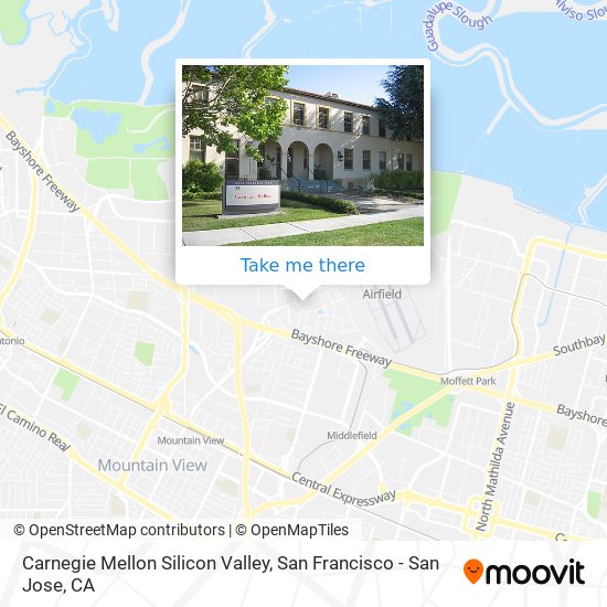 Mapa de Carnegie Mellon Silicon Valley