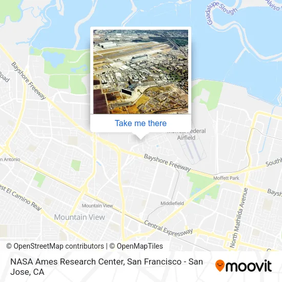 NASA Ames Research Center map