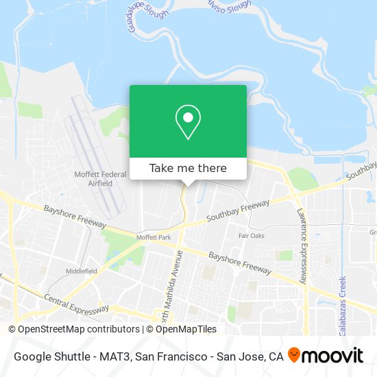 Google Shuttle - MAT3 map