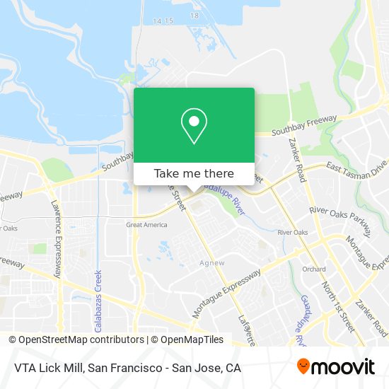 VTA Lick Mill map