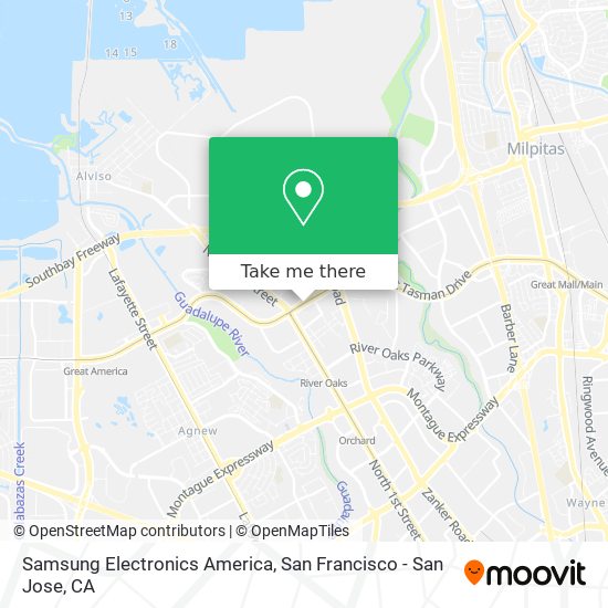 Mapa de Samsung Electronics America
