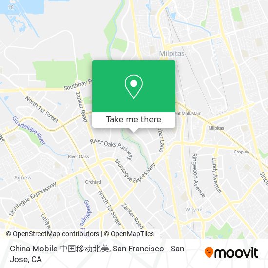 China Mobile 中国移动北美 map