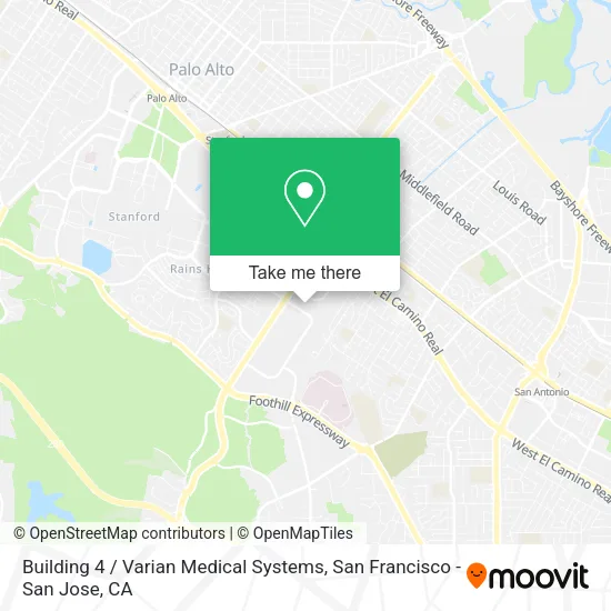 Mapa de Building 4 / Varian Medical Systems