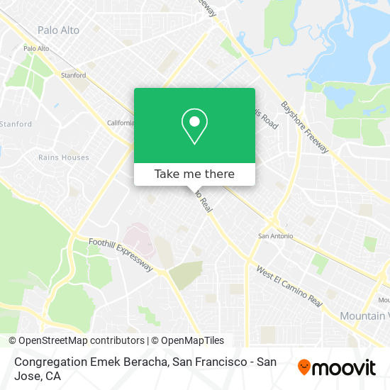 Mapa de Congregation Emek Beracha