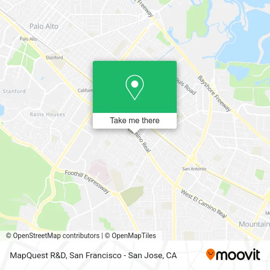 MapQuest R&D map