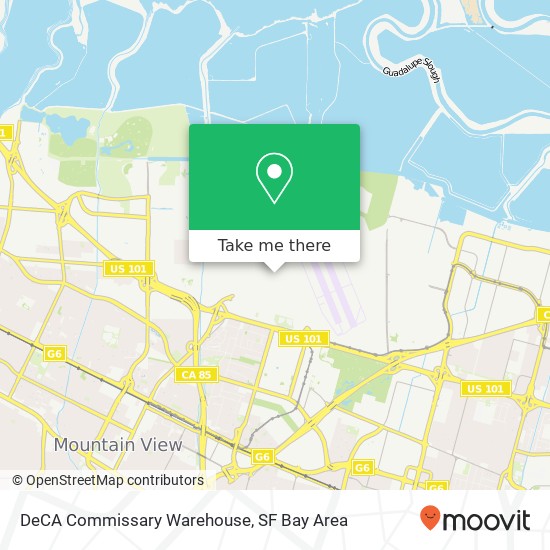 DeCA Commissary Warehouse map