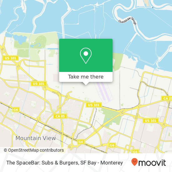 The SpaceBar: Subs & Burgers map