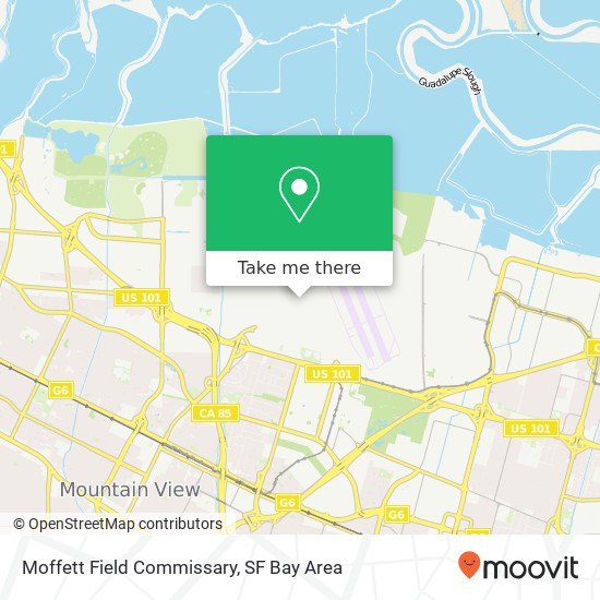 Moffett Field Commissary map