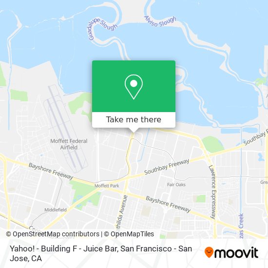 Yahoo! - Building F - Juice Bar map