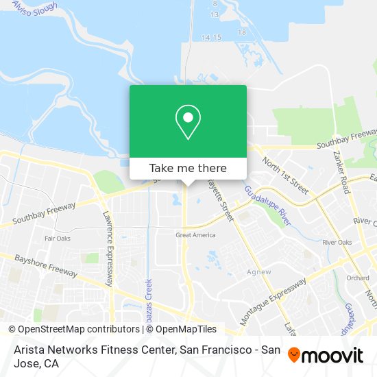 Arista Networks Fitness Center map