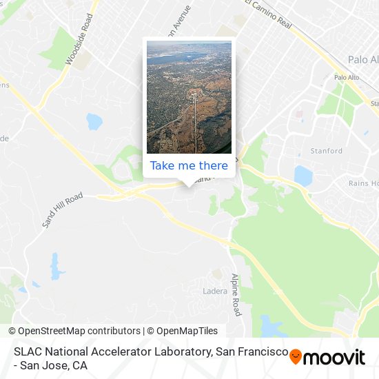 SLAC National Accelerator Laboratory map