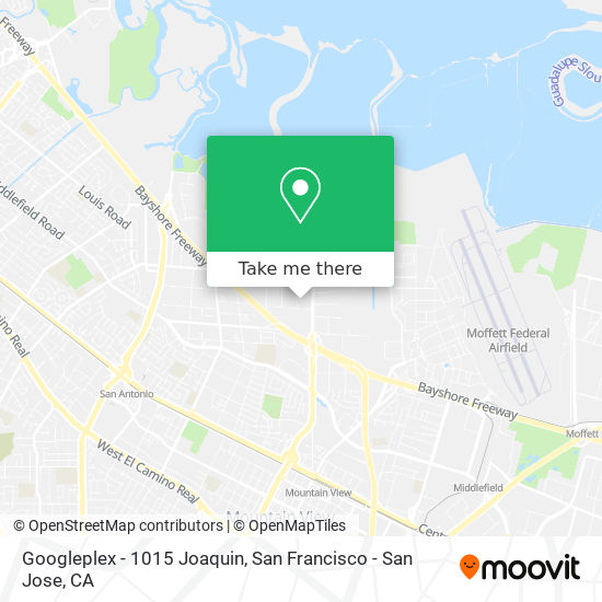 Mapa de Googleplex - 1015 Joaquin