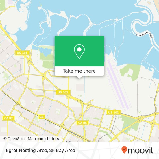 Egret Nesting Area map