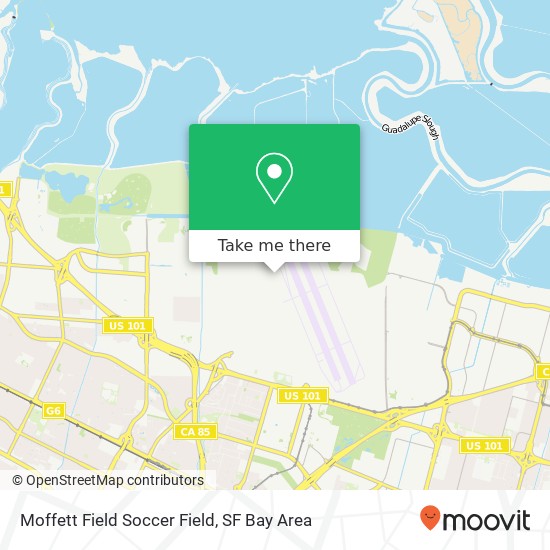Mapa de Moffett Field Soccer Field