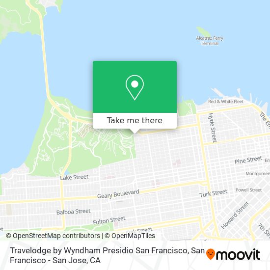 Mapa de Travelodge by Wyndham Presidio San Francisco