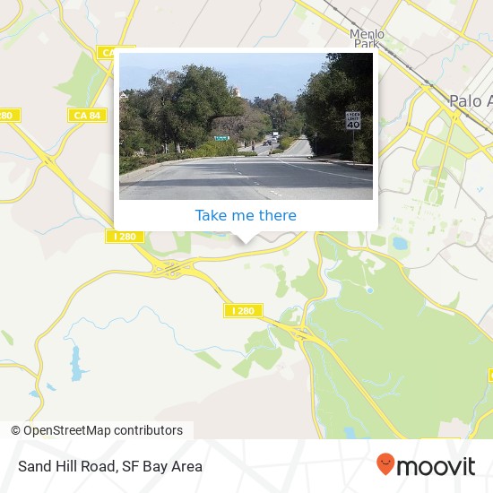 Mapa de Sand Hill Road