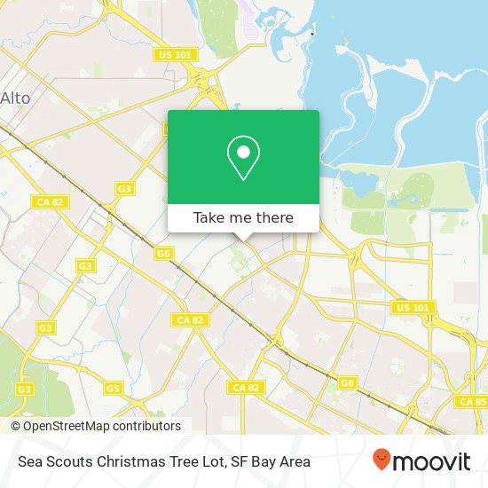 Mapa de Sea Scouts Christmas Tree Lot