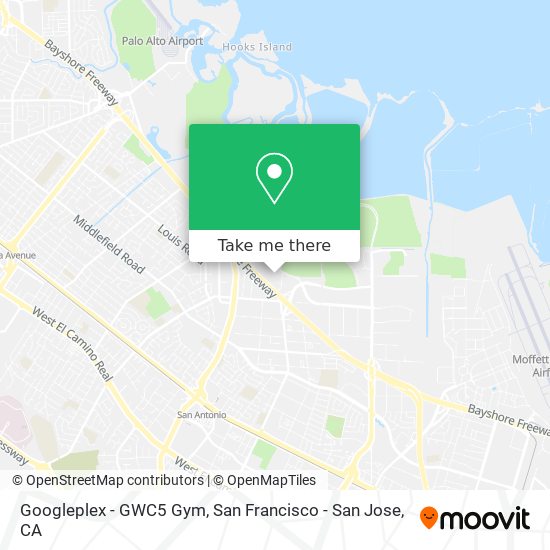 Mapa de Googleplex - GWC5 Gym