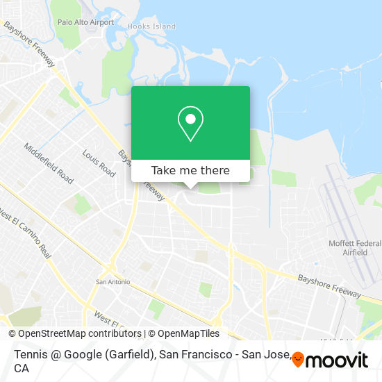 Tennis @ Google (Garfield) map