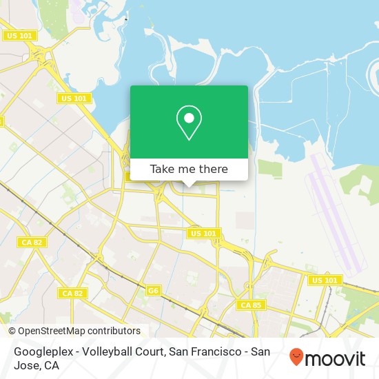 Googleplex - Volleyball Court map