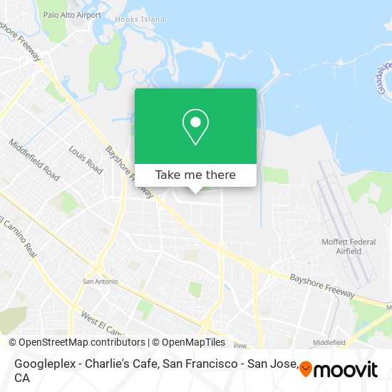 Googleplex - Charlie's Cafe map