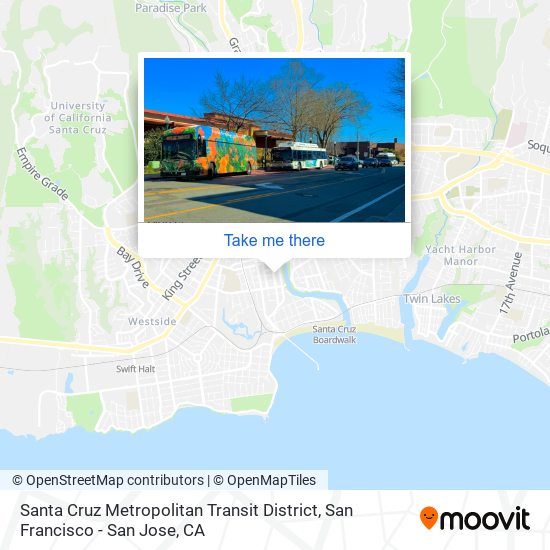 Santa Cruz Metropolitan Transit District map