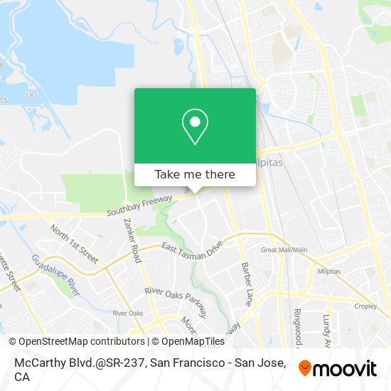 Mapa de McCarthy Blvd.@SR-237