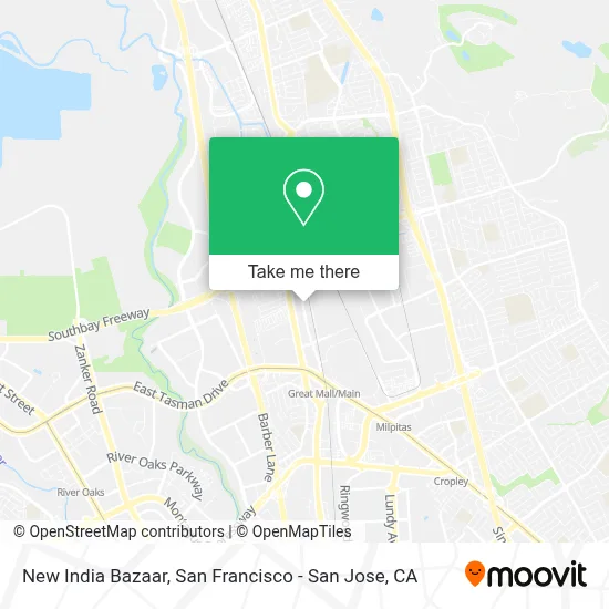 New India Bazaar map