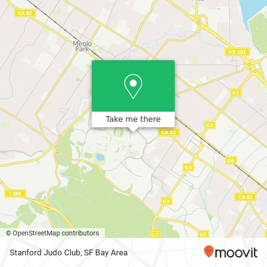 Stanford Judo Club map