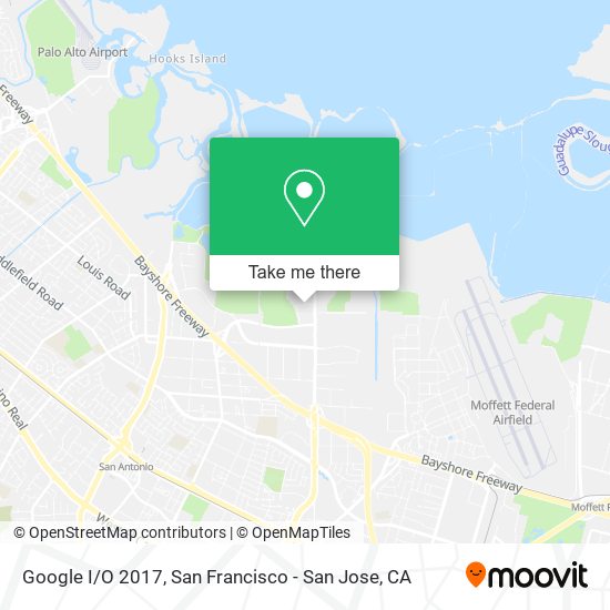 Google I/O 2017 map