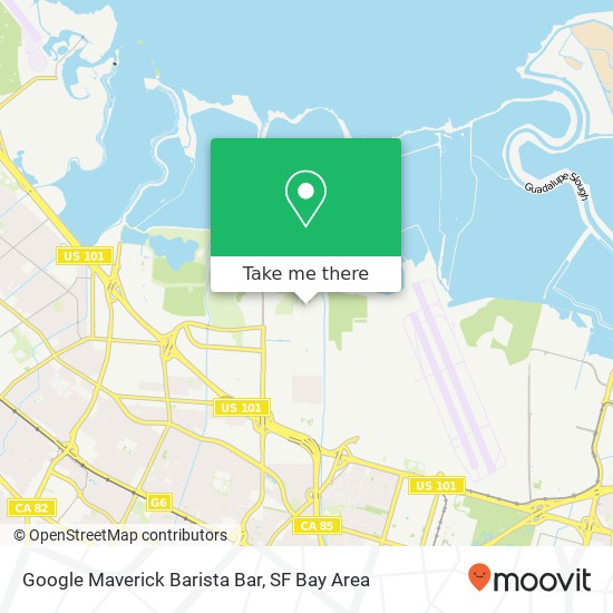 Google Maverick Barista Bar map