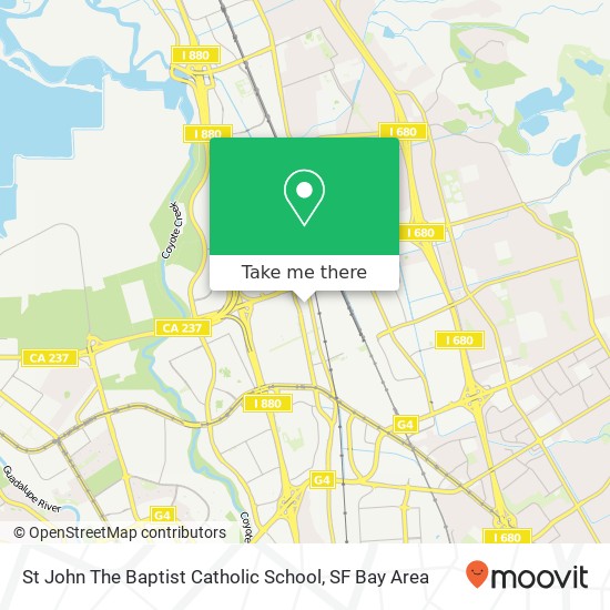 St John The Baptist Catholic School map