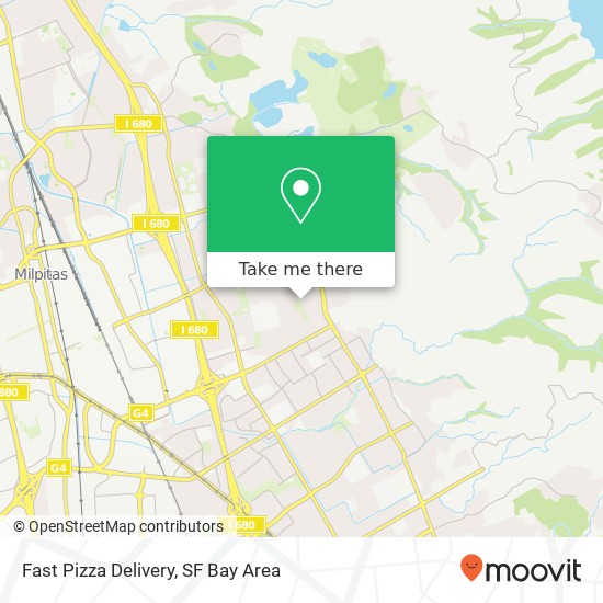 Mapa de Fast Pizza Delivery