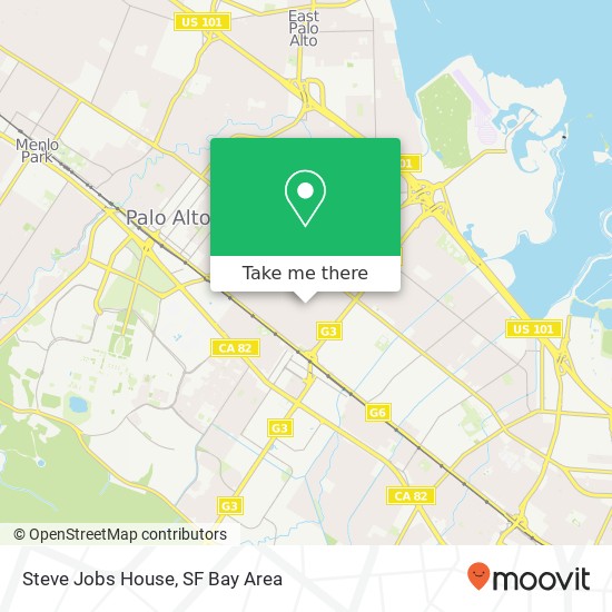 Mapa de Steve Jobs House