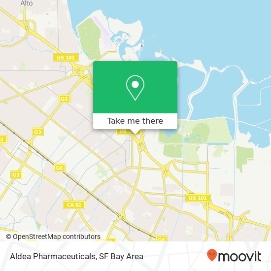 Aldea Pharmaceuticals map