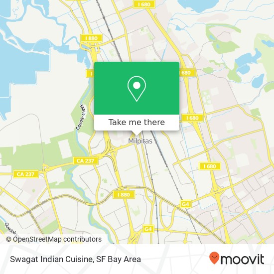 Mapa de Swagat Indian Cuisine