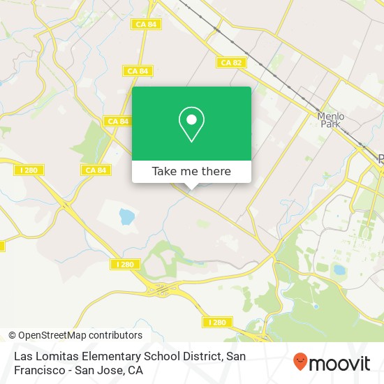 Las Lomitas Elementary School District map