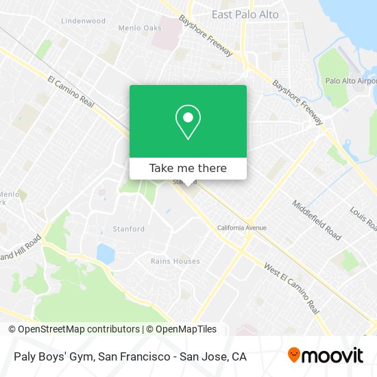 Paly Boys' Gym map