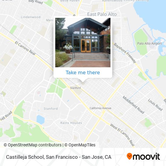 Castilleja School map