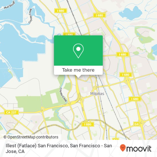 Illest (Fatlace) San Francisco map