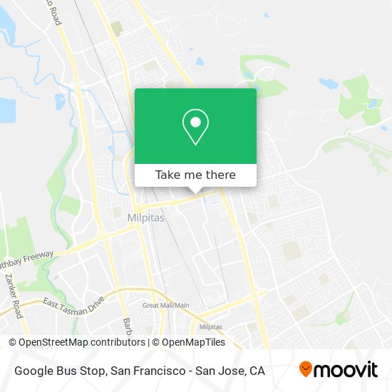 Google Bus Stop map