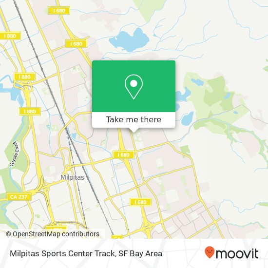 Mapa de Milpitas Sports Center Track