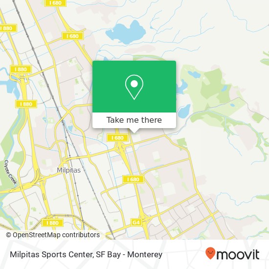 Mapa de Milpitas Sports Center