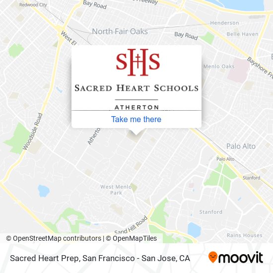 Mapa de Sacred Heart Prep